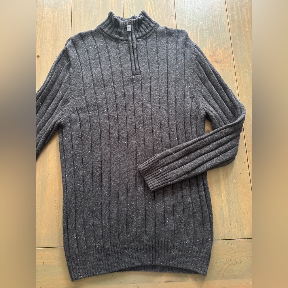 Outdoor Life Dark Gray Zip Up Sweater